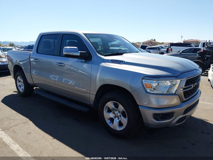 2022 RAM 1500 BIG HORN  4X2 5'7 BOX | 1C6RREFT6NN114422 | UPCARS