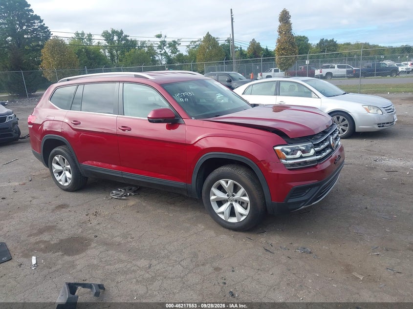 2019 VOLKSWAGEN ATLAS 3.6L V6 S | 1V2GR2CA4KC589025 | UPCARS