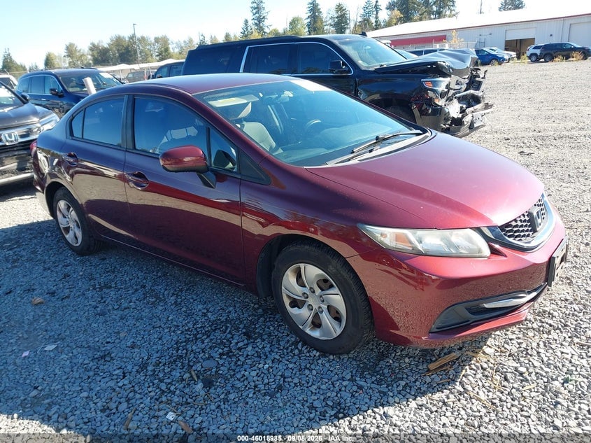 2014 HONDA CIVIC LX | 19XFB2F51EE030478 | UPCARS