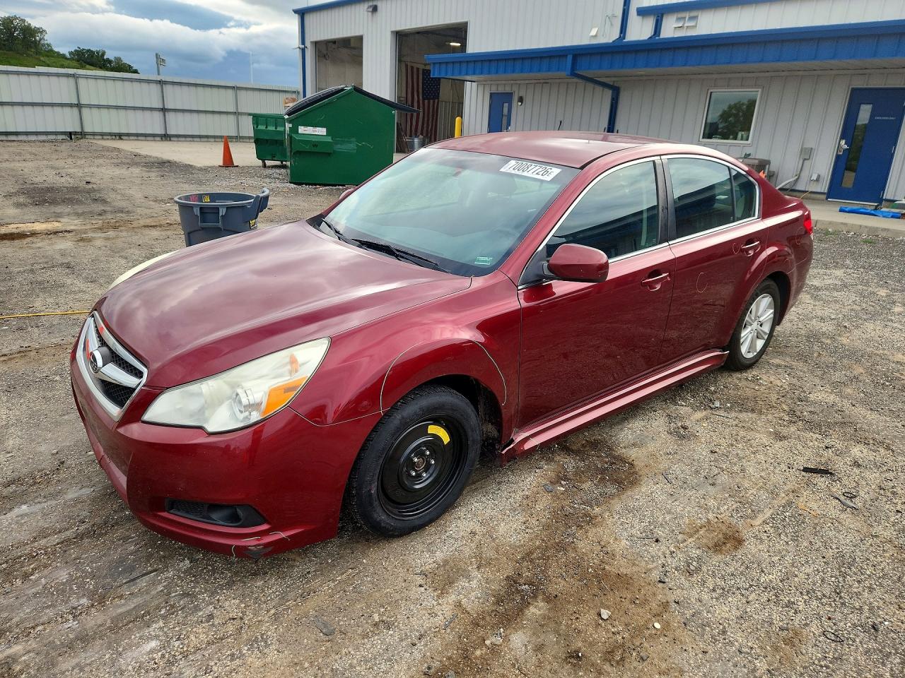 2012 SUBARU LEGACY 2.5I | 4S3BMCA6XC3013259 | UPCARS