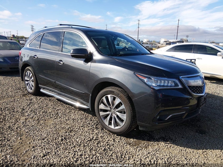 2016 ACURA MDX TECHNOLOGY   ACURAWATCH PLUS PACKAGES/TECHNOLOGY PACKAGE | 5FRYD4H41GB038837 | UPCARS
