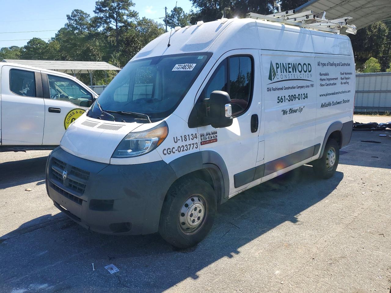 2018 RAM PROMASTER 1500 HIGH | 3C6TRVBGXJE102285 | UPCARS
