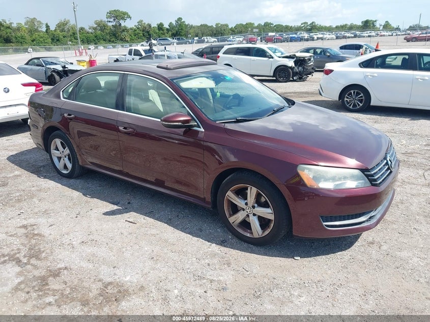 2012 VOLKSWAGEN PASSAT 2.0L TDI SE | 1VWBN7A33CC064724 | UPCARS