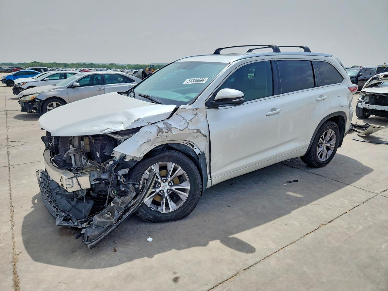 2015 TOYOTA HIGHLANDER XLE | 5TDKKRFH9FS068016 | UPCARS