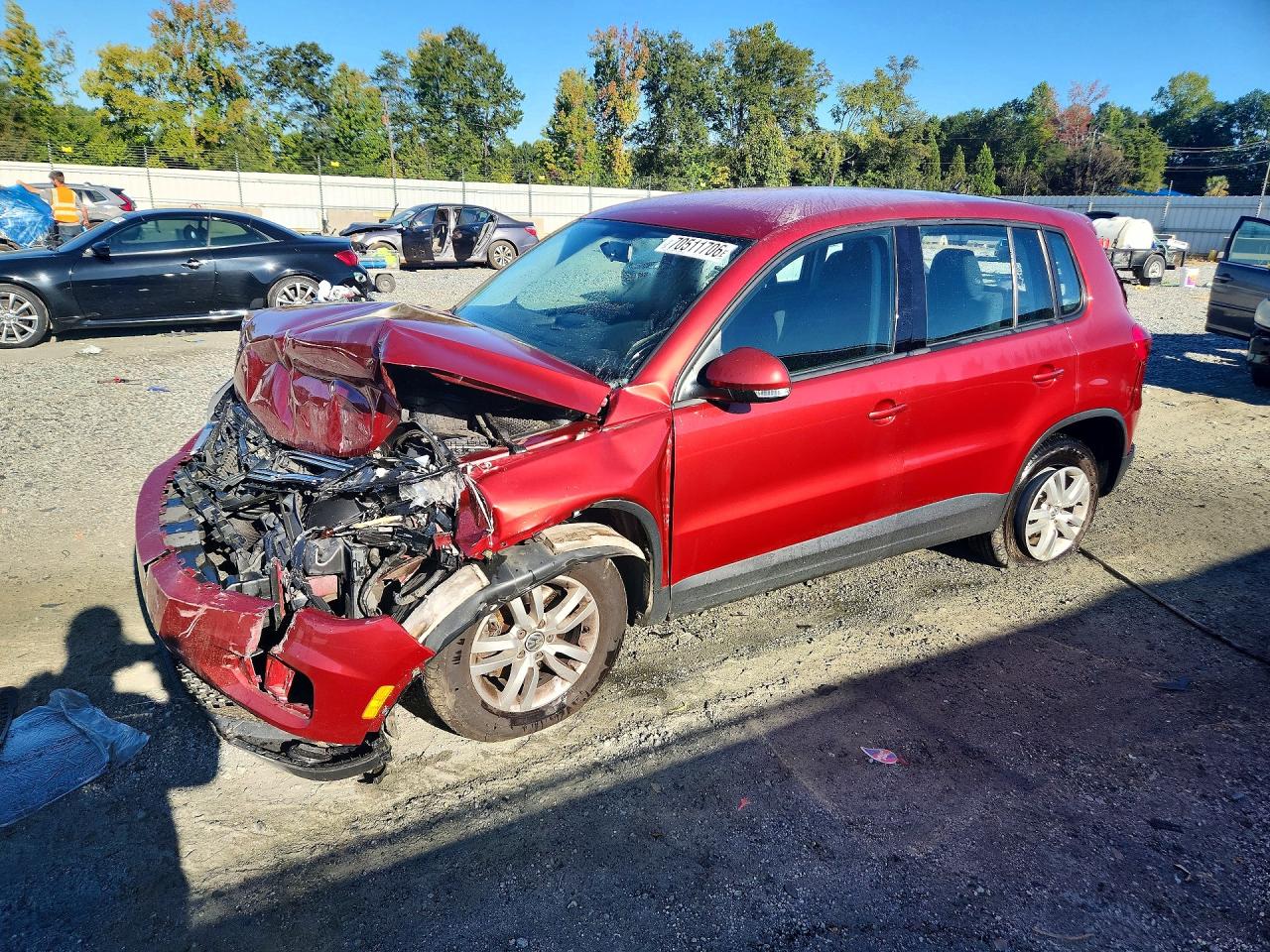 2014 VOLKSWAGEN TIGUAN S | WVGAV3AX7EW117741 | UPCARS