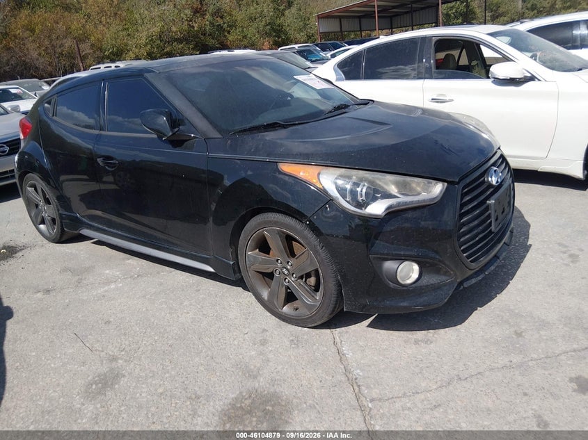 2014 HYUNDAI VELOSTER TURBO W/BLACK | KMHTC6AE3EU198084 | UPCARS
