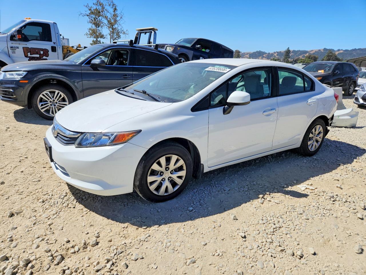 2012 HONDA CIVIC LX | 2HGFB2F56CH598342 | UPCARS