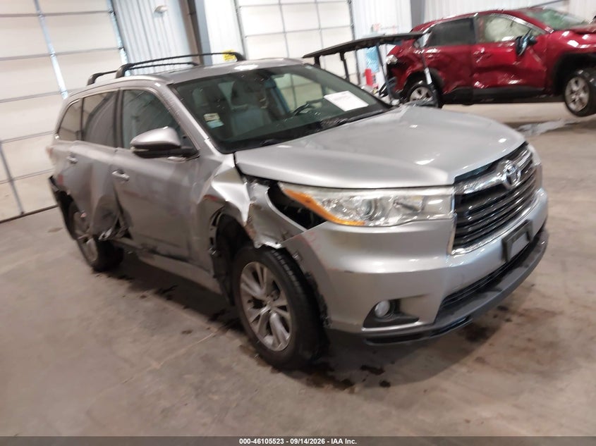 2014 TOYOTA HIGHLANDER XLE V6 | 5TDJKRFH8ES059897 | UPCARS