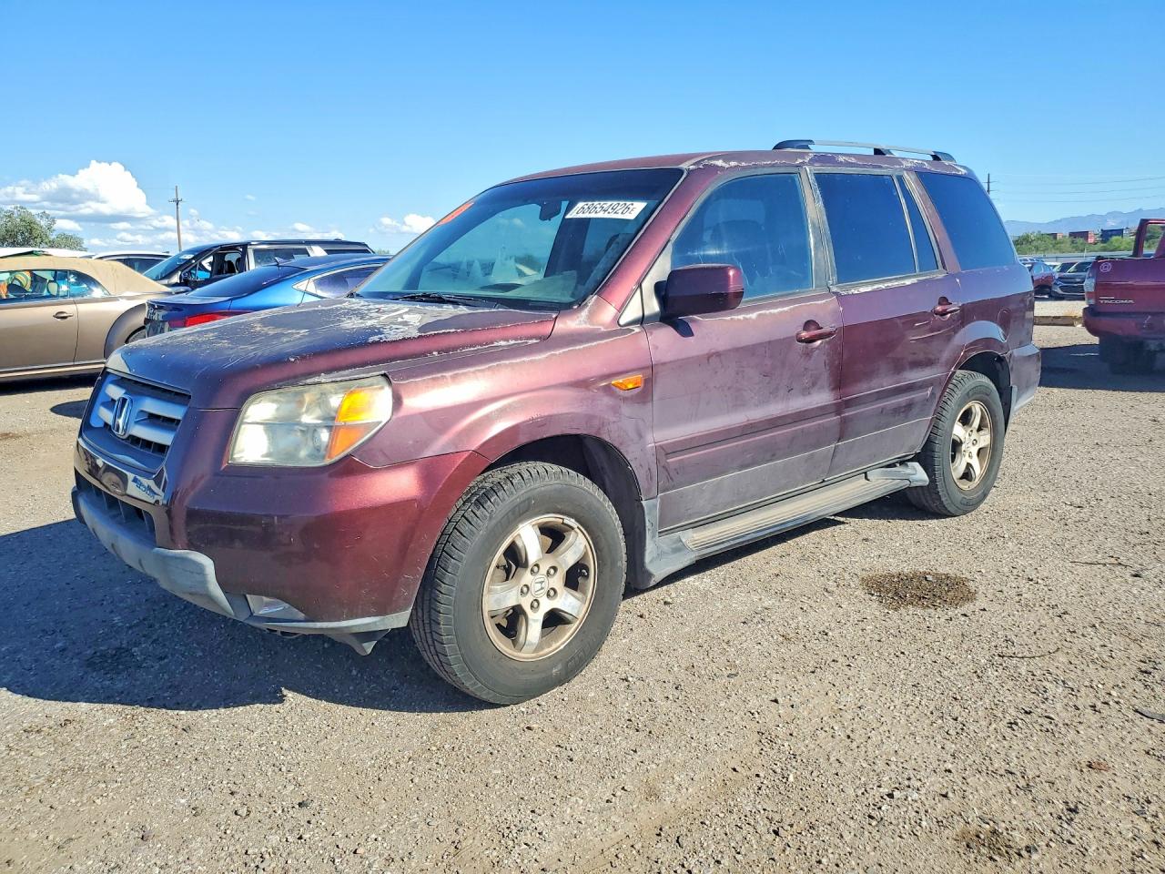 2008 HONDA PILOT EX | 5FNYF18498B020811 | UPCARS