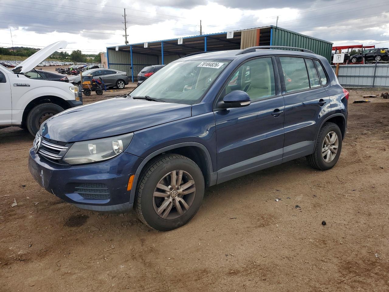 2016 VOLKSWAGEN TIGUAN S | WVGBV7AX0GW527490 | UPCARS