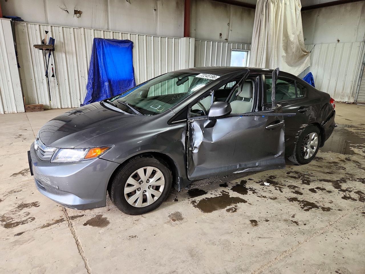 2012 HONDA CIVIC LX | 2HGFB2F59CH593989 | UPCARS