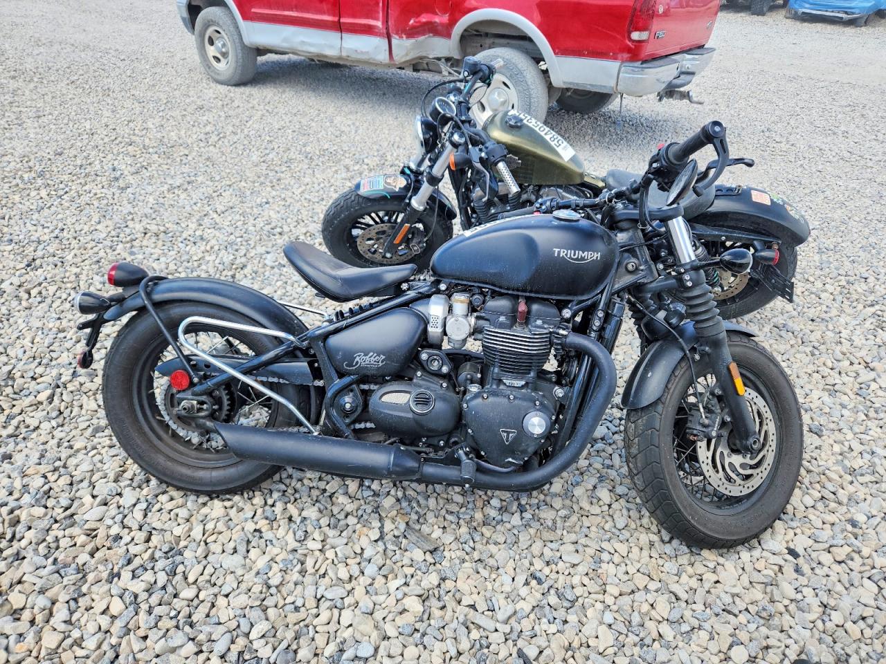 2019 TRIUMPH MOTORCYCLE BONNEVILLE BOBBER BLACK | SMTD53HLXKT944040 | UPCARS