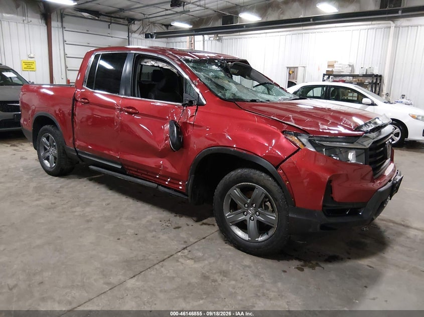 2022 HONDA RIDGELINE RTL | 5FPYK3F55NB036607 | UPCARS