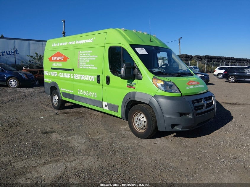 2017 RAM PROMASTER 2500 HIGH ROOF 159 WB | 3C6TRVDG4HE539819 | UPCARS