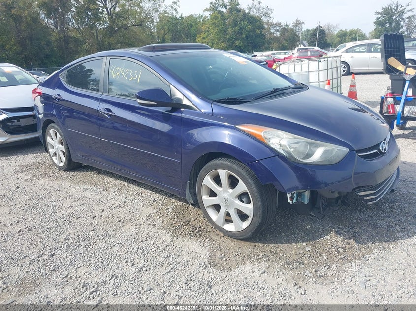 2013 HYUNDAI ELANTRA LIMITED | 5NPDH4AE3DH406536 | UPCARS