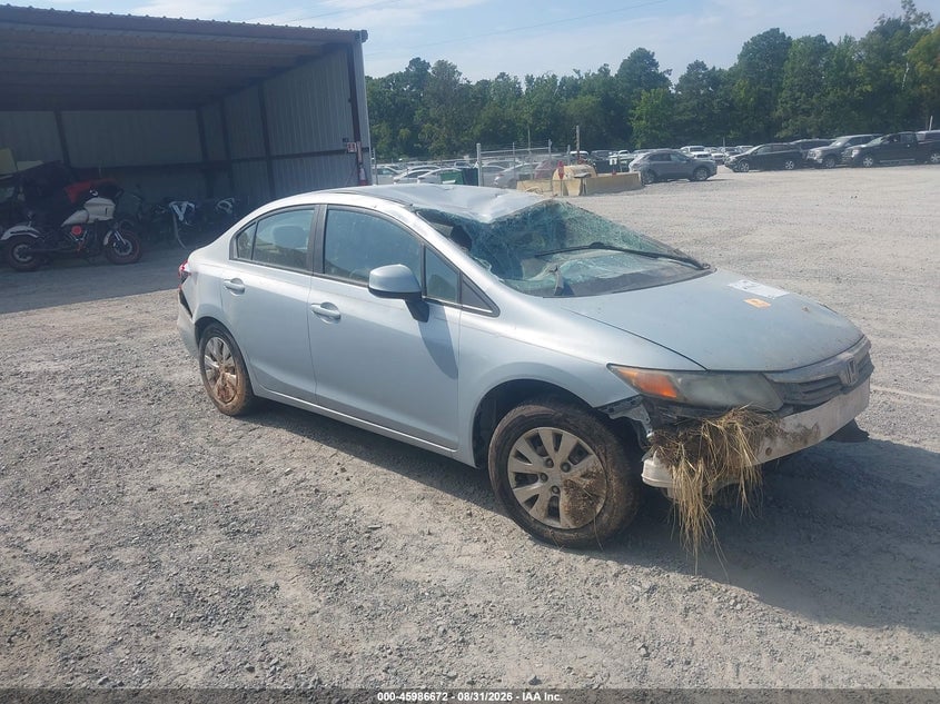 2012 HONDA CIVIC LX | 2HGFB2F58CH501013 | UPCARS