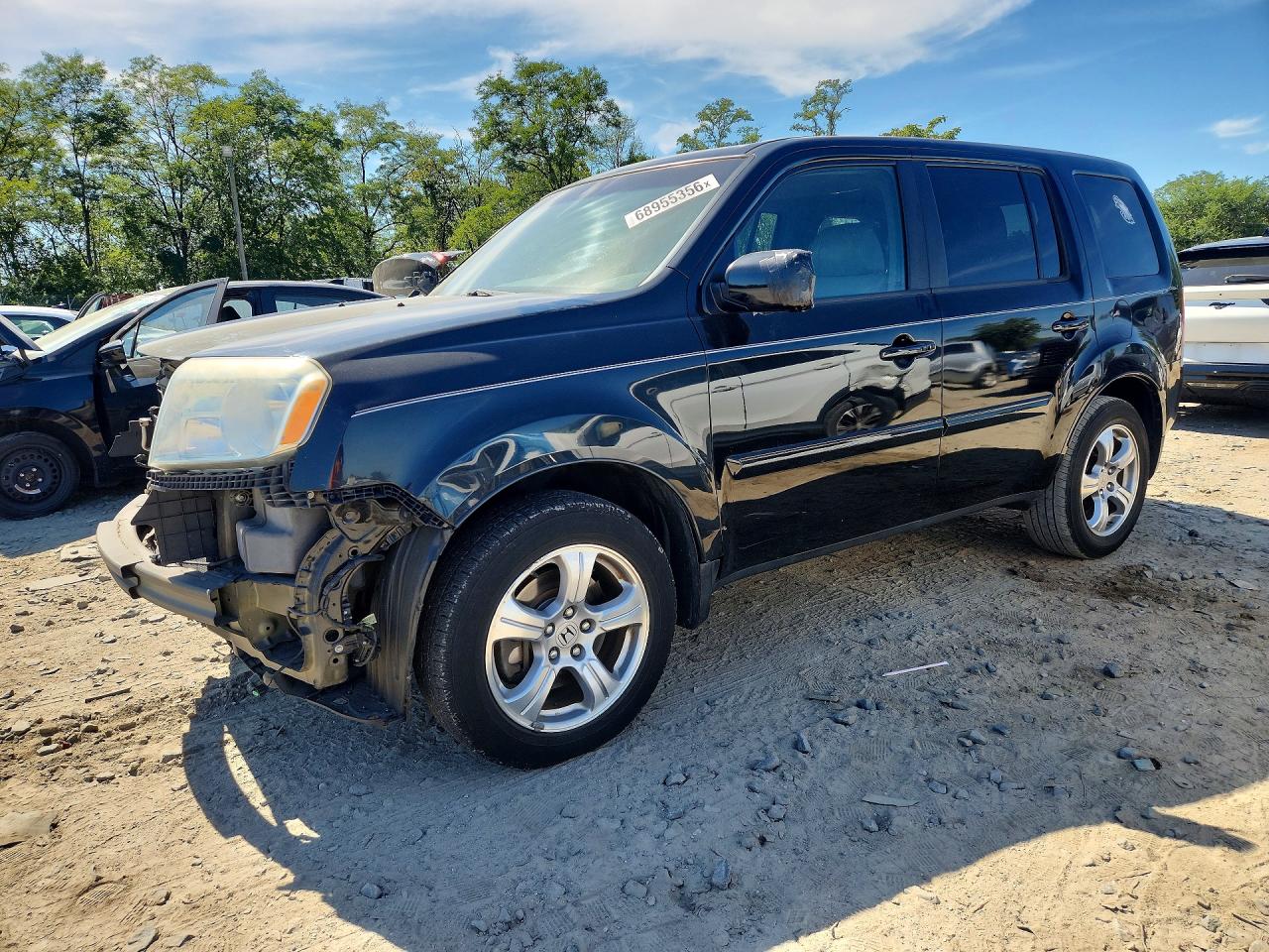 2013 HONDA PILOT EXL | 5FNYF3H58DB015727 | UPCARS