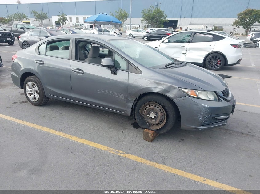 2013 HONDA CIVIC LX | 19XFB2F5XDE231018 | UPCARS