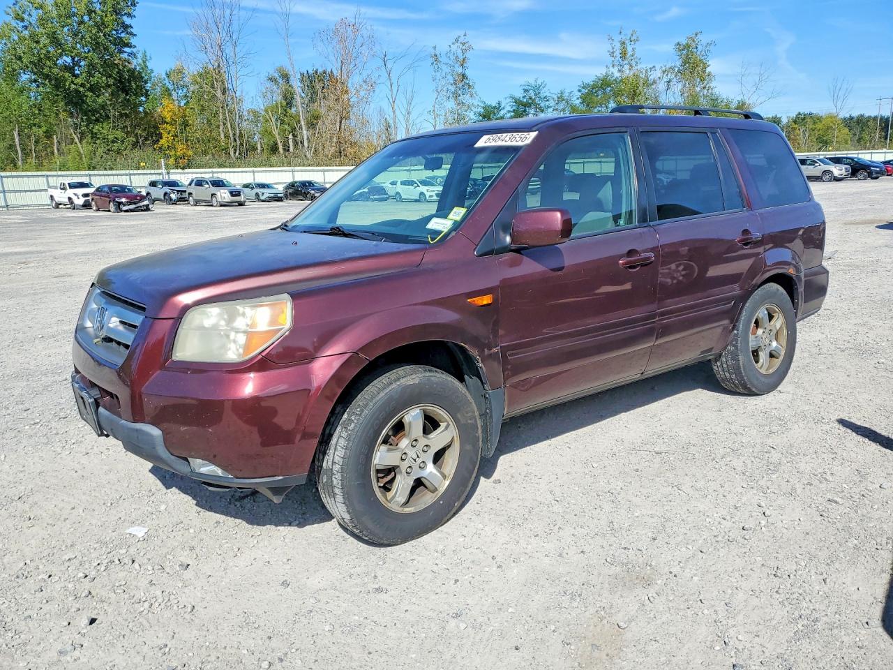 2008 HONDA PILOT EX | 5FNYF18438B044313 | UPCARS