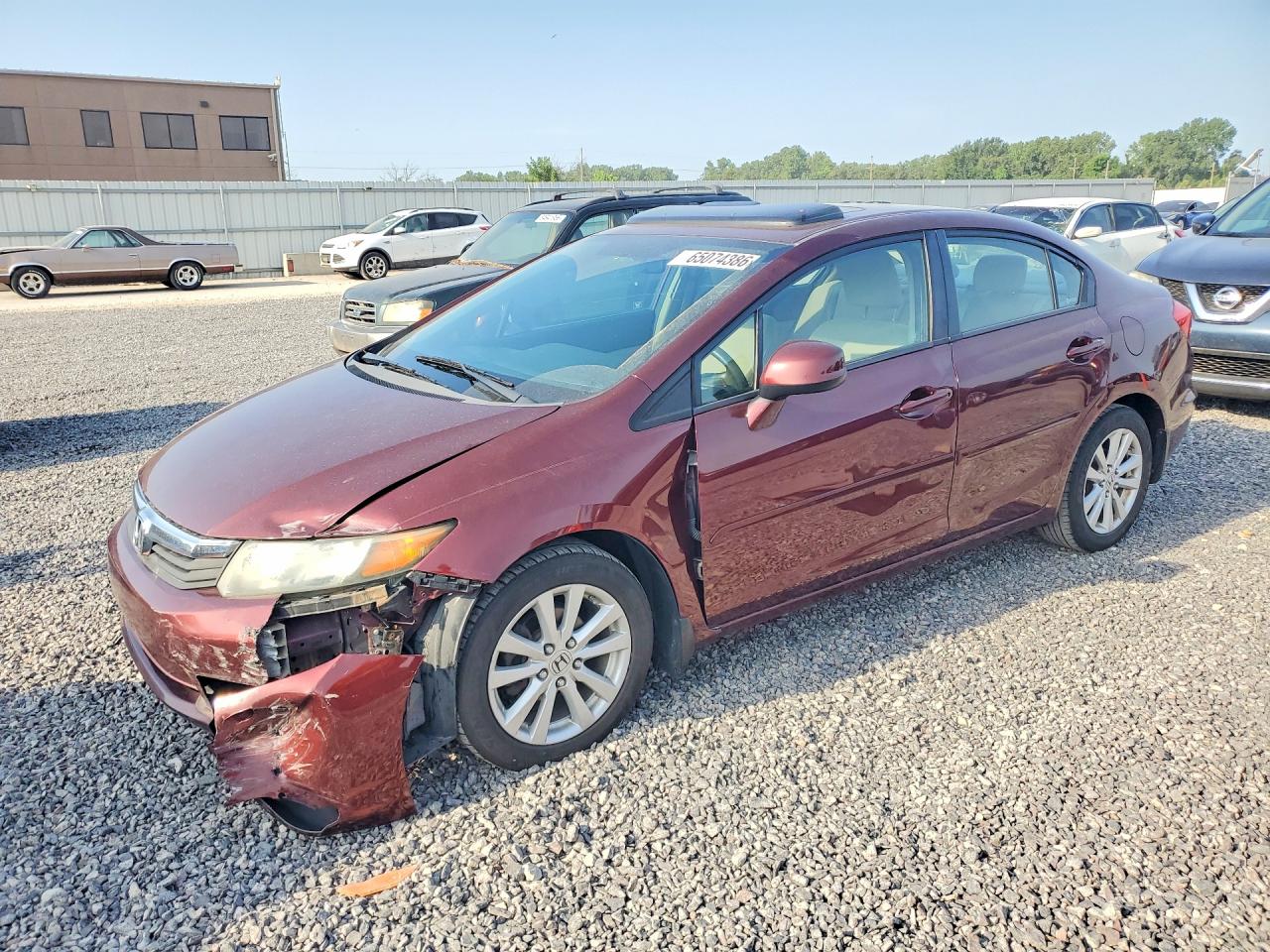 2012 HONDA CIVIC EX | 19XFB2F84CE036749 | UPCARS