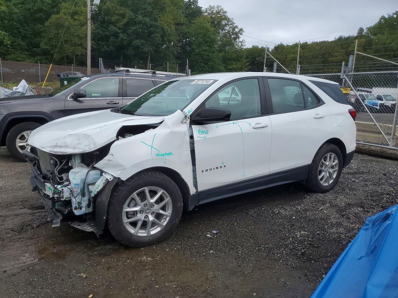 2022 CHEVROLET EQUINOX LS | 3GNAXSEV0NS177915 | UPCARS