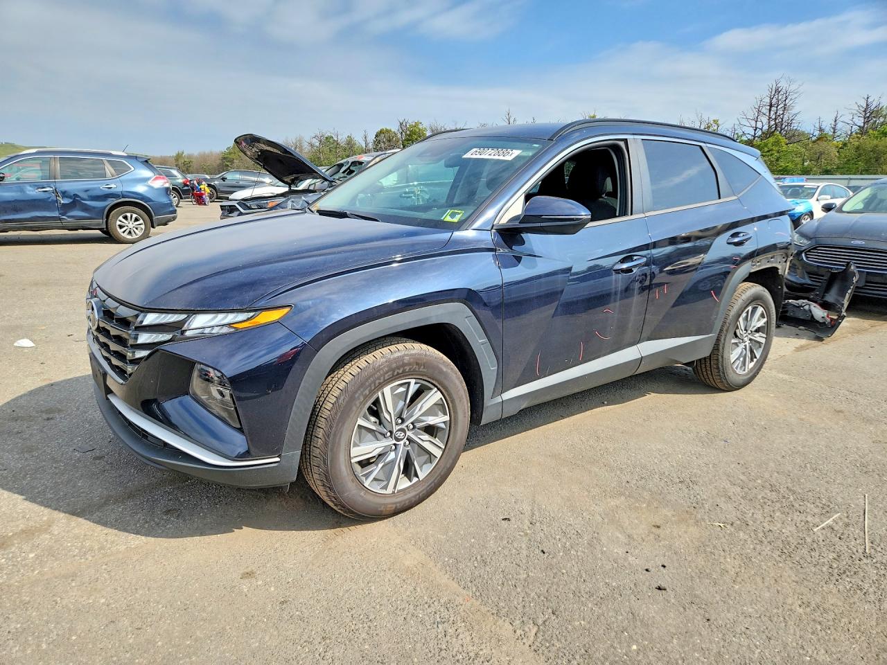2022 HYUNDAI TUCSON BLUE | KM8JBCA15NU020182 | UPCARS