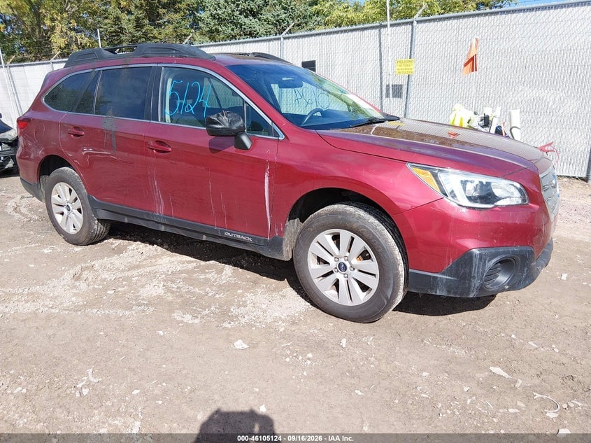 2017 SUBARU OUTBACK 2.5I | 4S4BSAAC0H3355497 | UPCARS