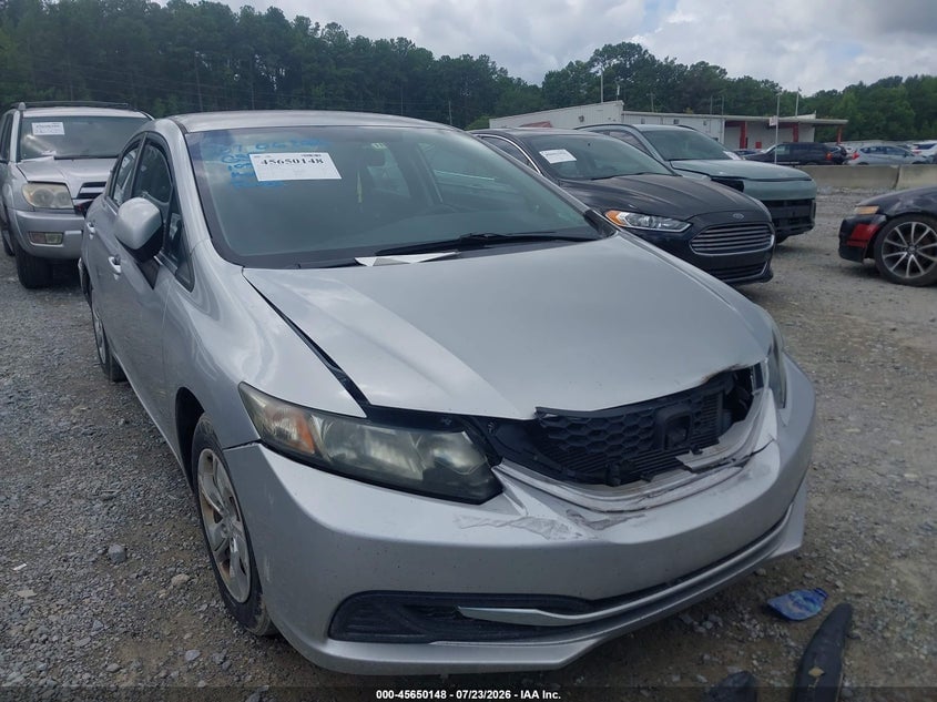 2013 HONDA CIVIC LX | 2HGFB2F5XDH593100 | UPCARS