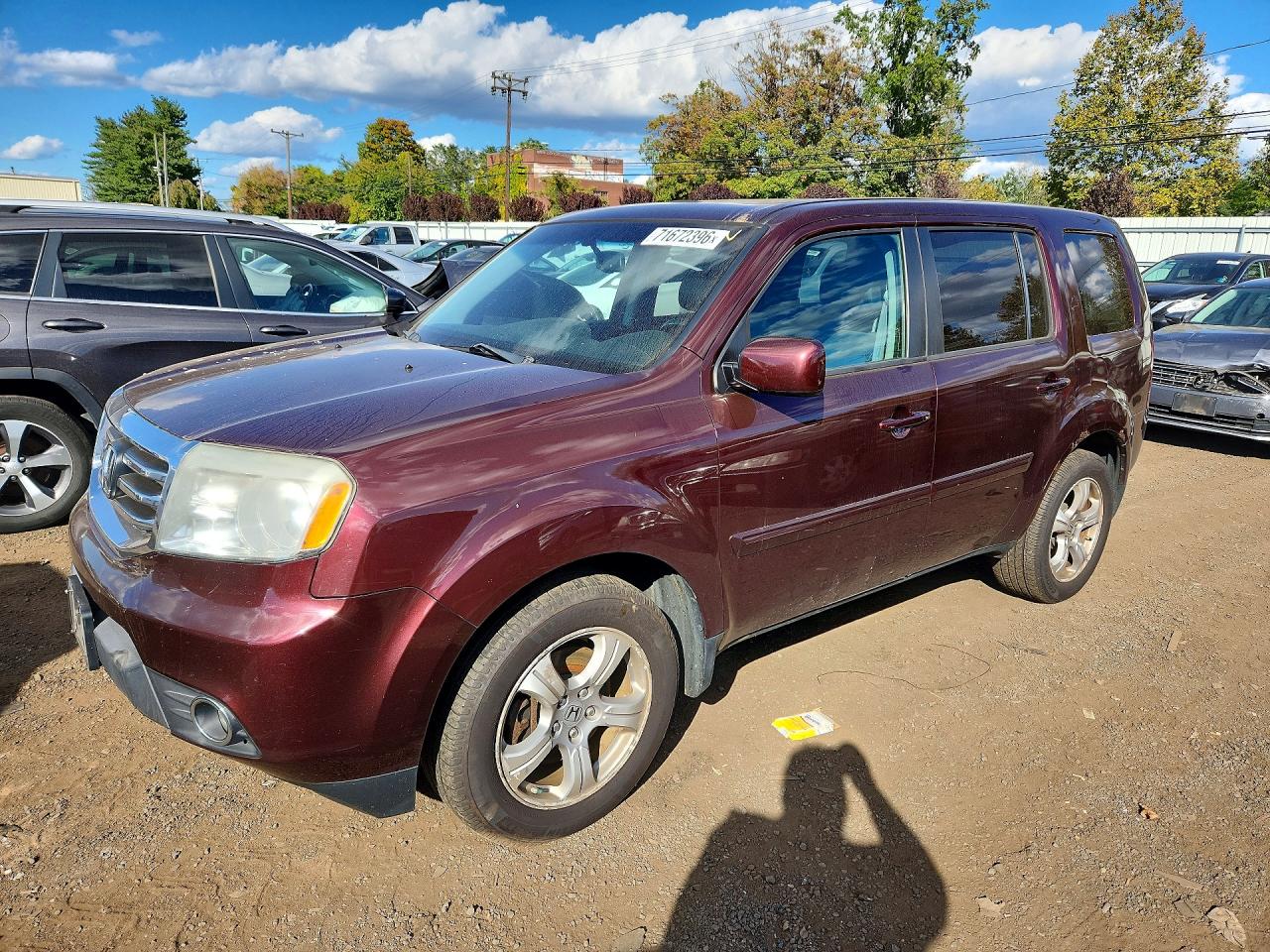 2014 HONDA PILOT EXL | 5FNYF4H58EB039422 | UPCARS