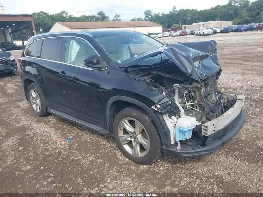 2016 TOYOTA HIGHLANDER LIMITED V6 | 5TDDKRFH2GS335622 | UPCARS