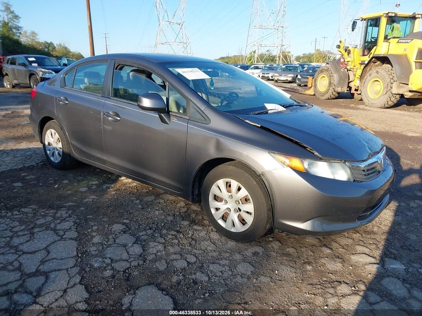 2012 HONDA CIVIC LX | 19XFB2F54CE342016 | UPCARS