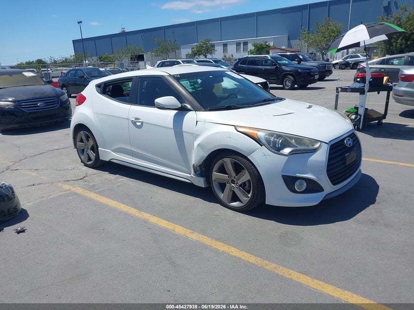 2013 HYUNDAI VELOSTER TURBO W/BLACK | KMHTC6AE6DU139755 | UPCARS