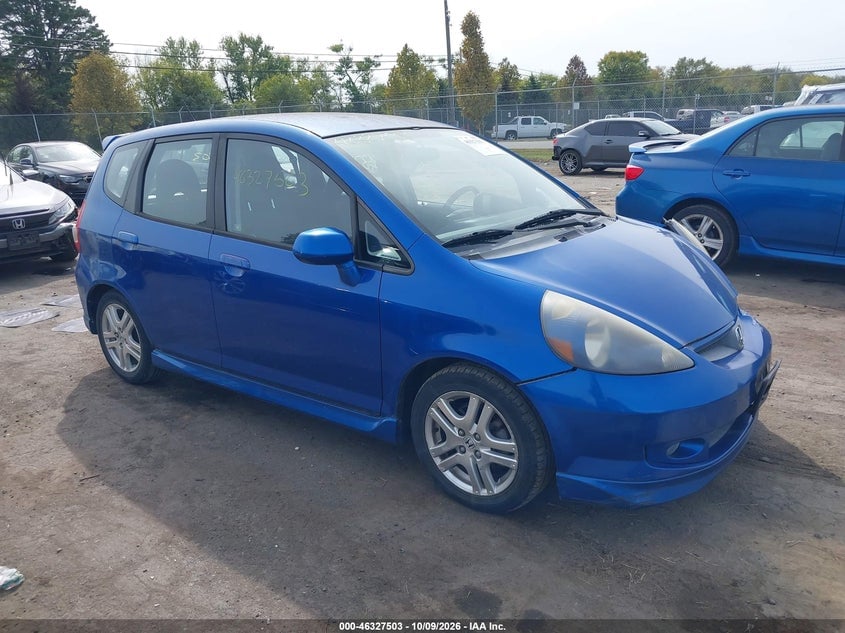 2007 HONDA FIT SPORT | JHMGD38697S014313 | UPCARS