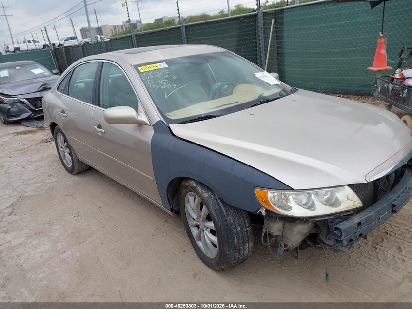 2007 HYUNDAI AZERA LIMITED/SE | KMHFC46F27A178089 | UPCARS