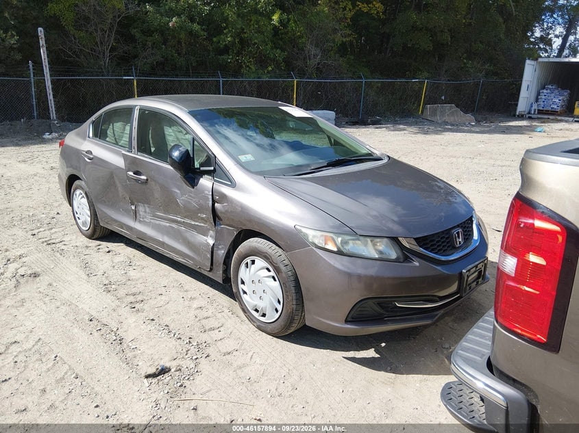 2013 HONDA CIVIC LX | 19XFB2F56DE061577 | UPCARS