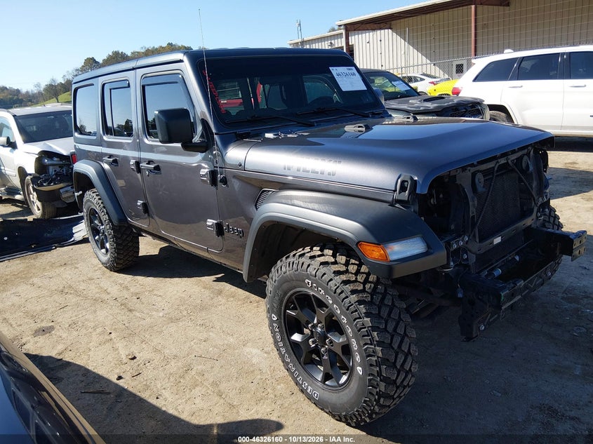 2022 JEEP WRANGLER UNLIMITED WILLYS 4X4 | 1C4HJXDG7NW191131 | UPCARS
