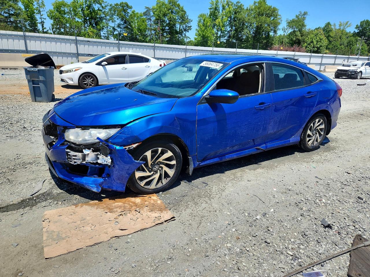 2018 HONDA CIVIC EX | 2HGFC2F76JH599096 | UPCARS