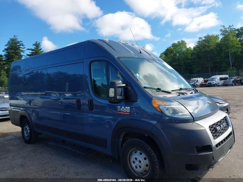 2019 RAM PROMASTER 3500 CARGO VAN HIGH ROOF 159 WB EXT | 3C6URVJG7KE554461 | UPCARS