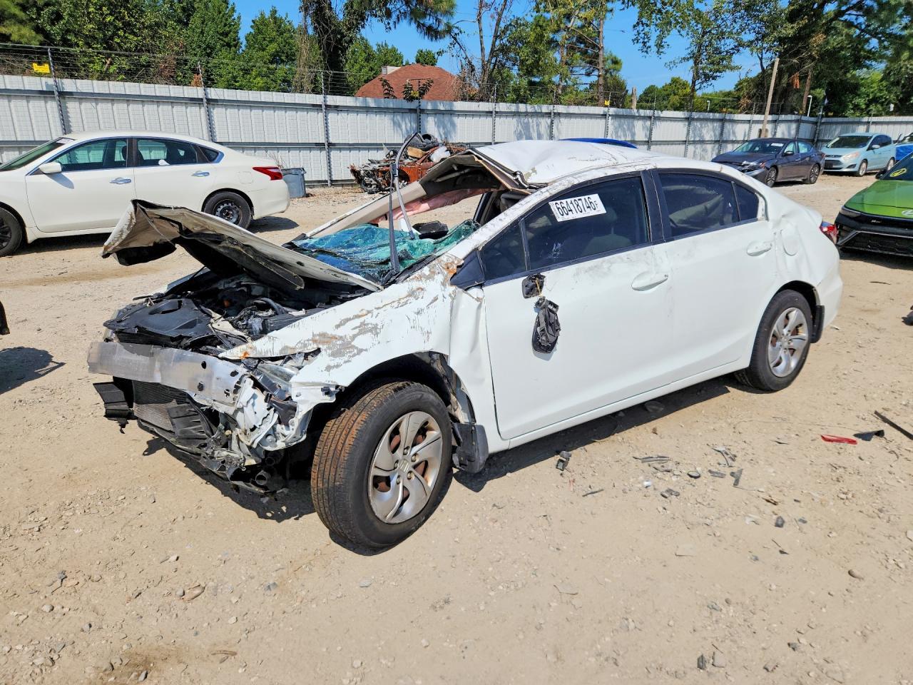2013 HONDA CIVIC LX | 19XFB2F57DE069302 | UPCARS