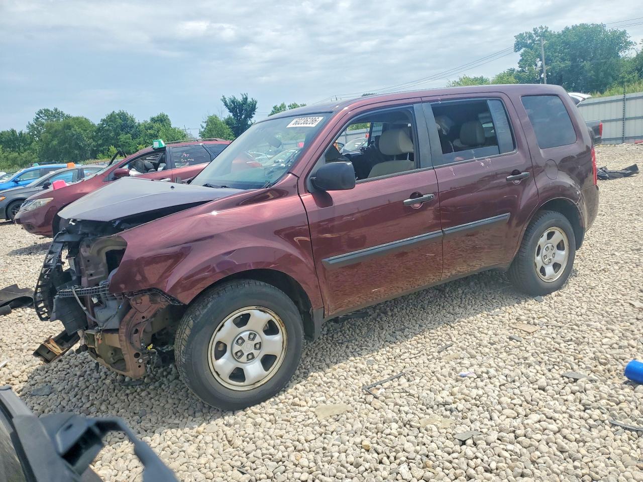 2013 HONDA PILOT LX | 5FNYF4H24DB024582 | UPCARS