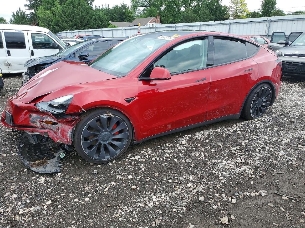2022 TESLA MODEL Y | 7SAYGDEF8NF382387 | UPCARS
