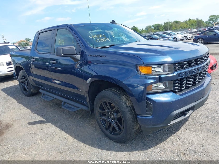 2022 CHEVROLET SILVERADO 1500 LTD 4WD  SHORT BED CUSTOM | 1GCPYBEK9NZ175010 | UPCARS