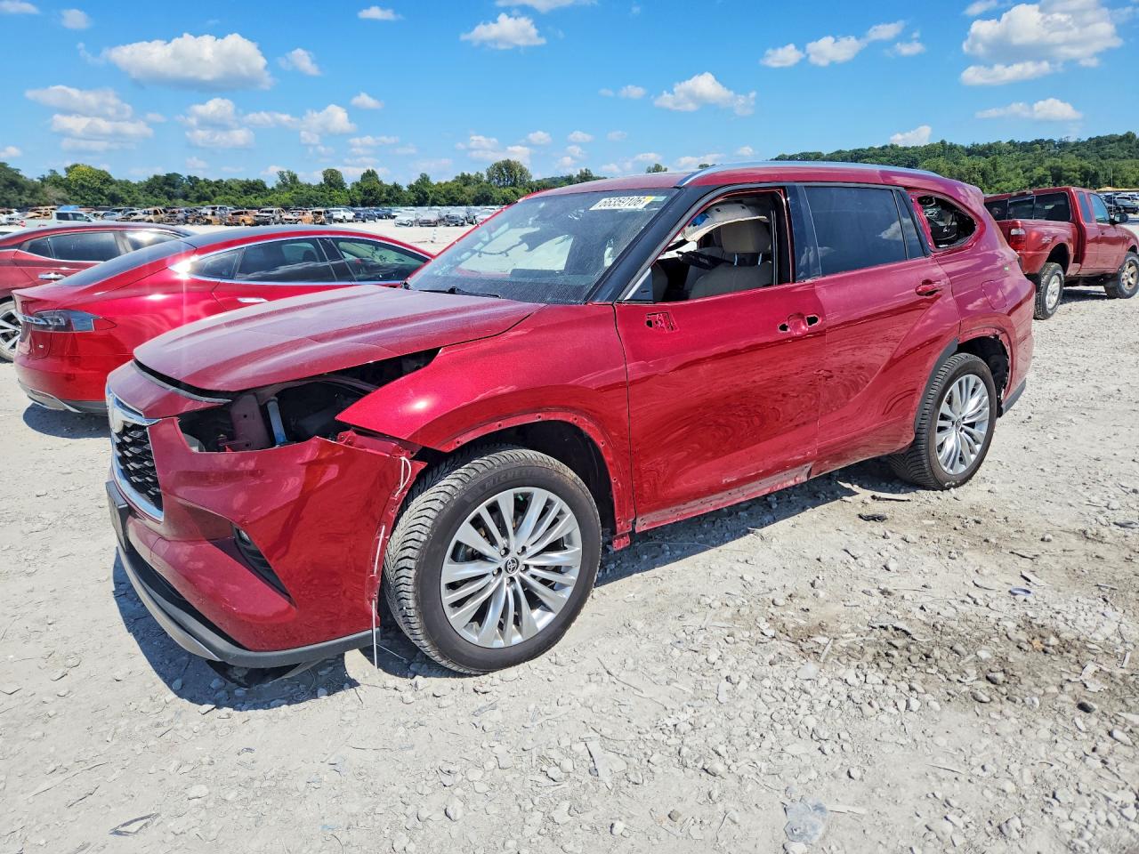 2023 TOYOTA HIGHLANDER PLATINUM | 5TDEBRCH9PS127536 | UPCARS