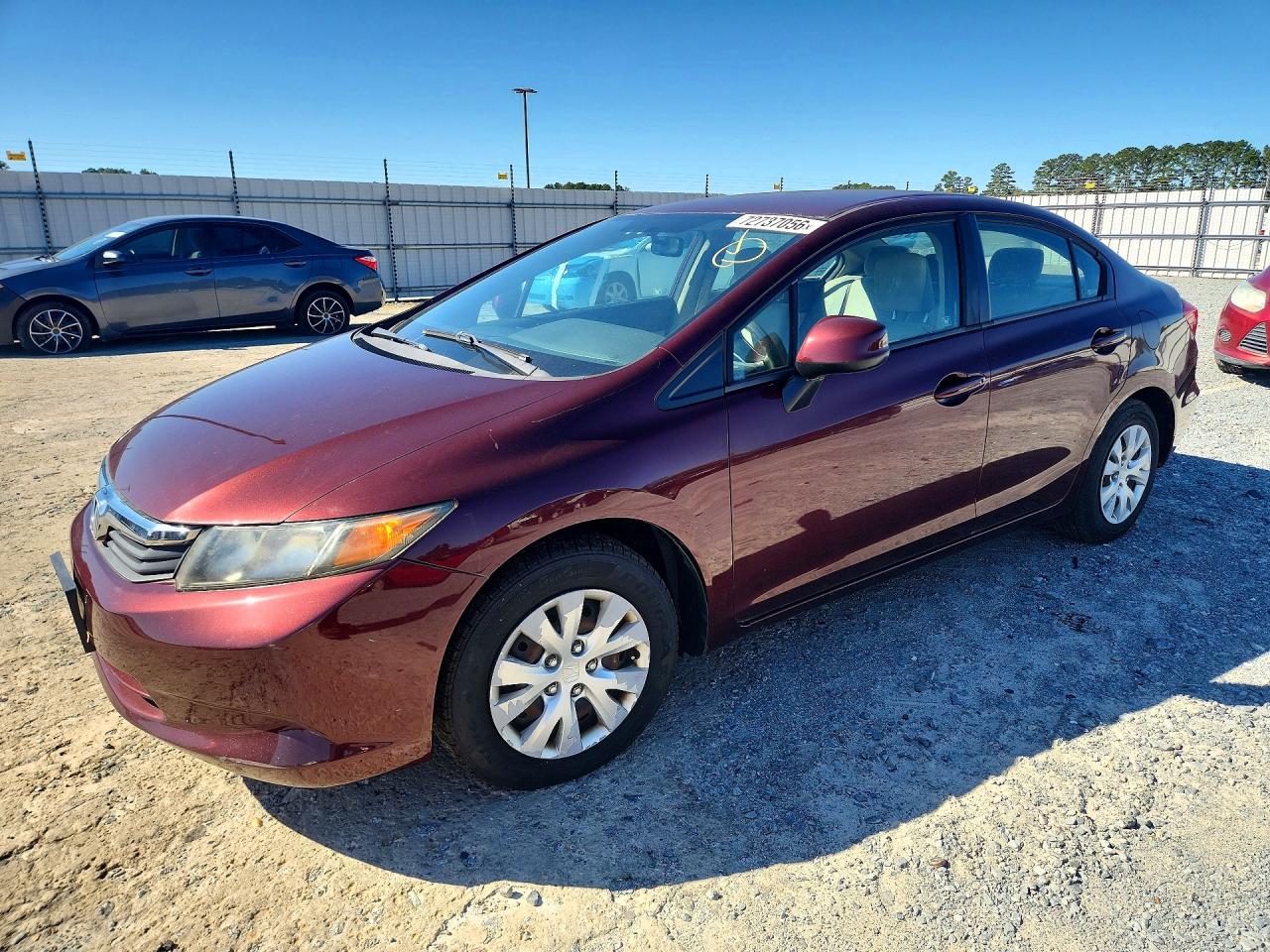 2012 HONDA CIVIC LX | 19XFB2F57CE099463 | UPCARS