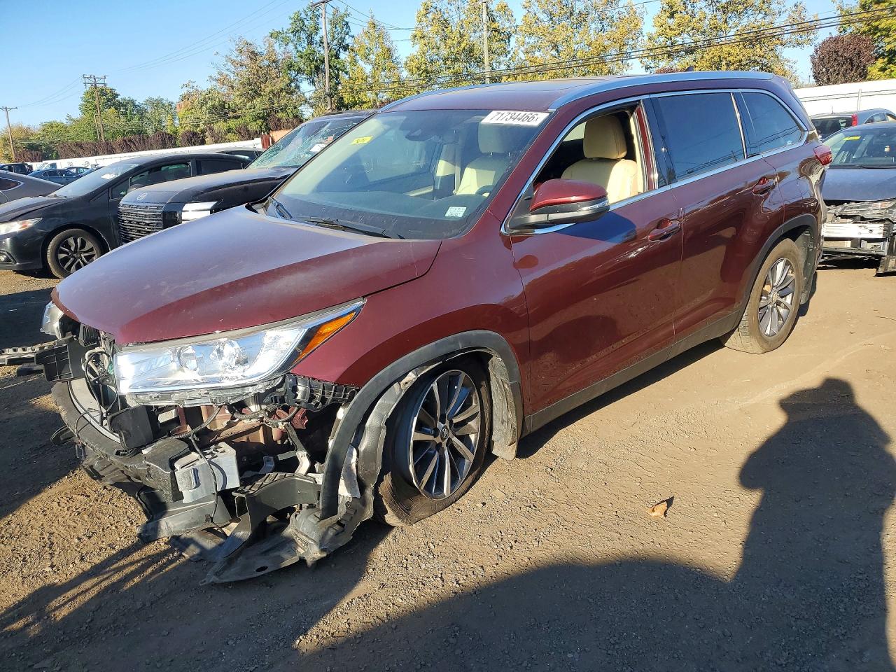 2019 TOYOTA HIGHLANDER XLE | 5TDJZRFH5KS737593 | UPCARS