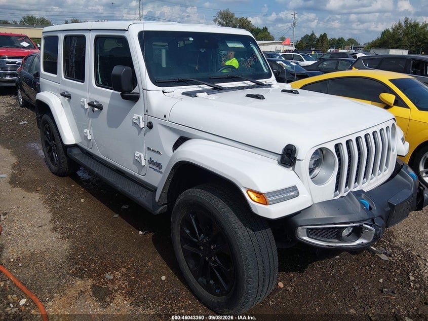 2022 JEEP WRANGLER 4XE UNLIMITED SAHARA 4X4 | 1C4JJXP65NW249712 | UPCARS