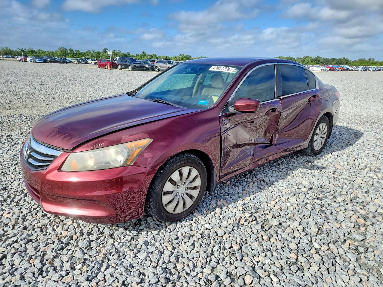 2012 HONDA ACCORD LX | 1HGCP2F38CA196601 | UPCARS