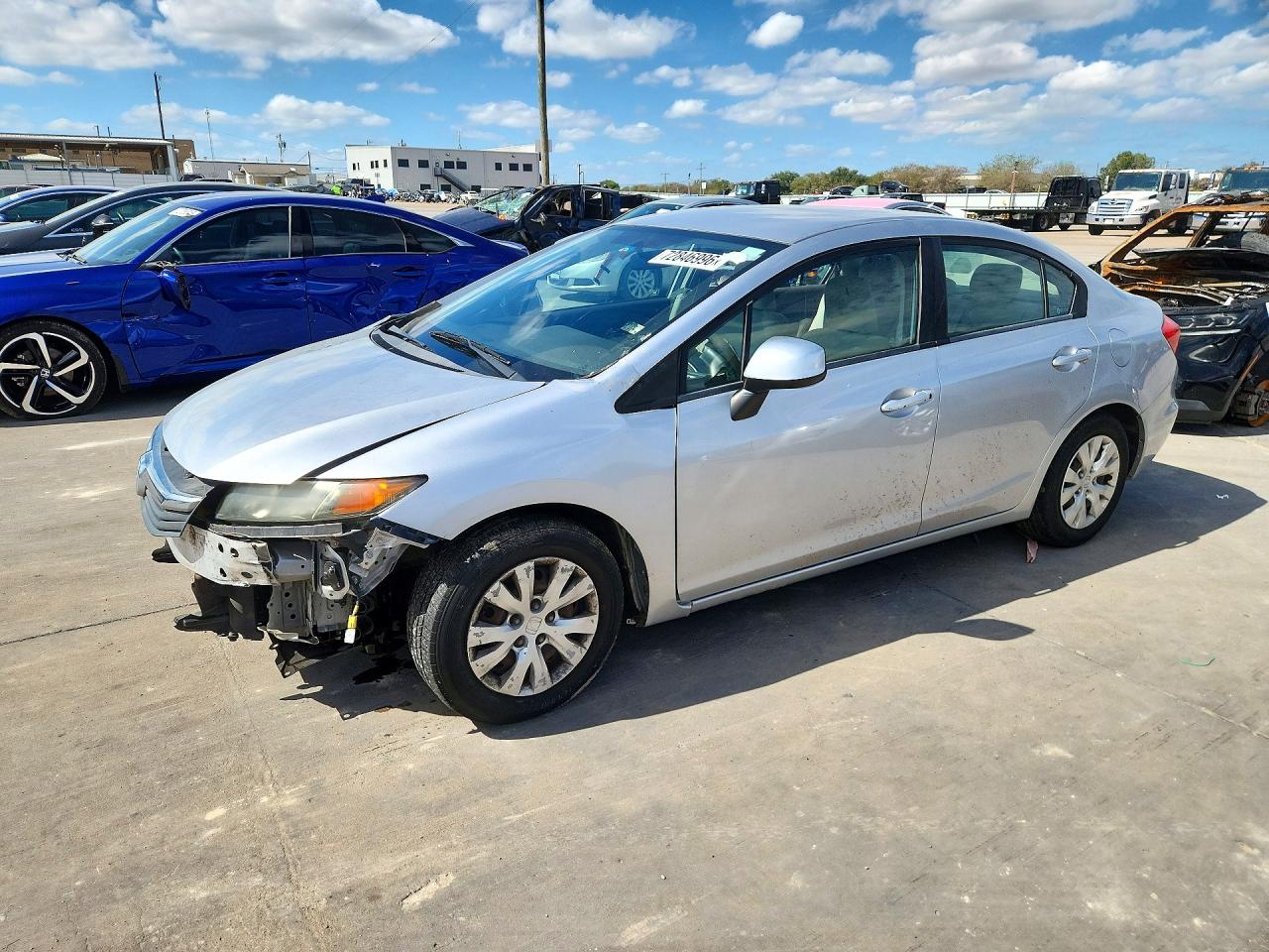 2012 HONDA CIVIC LX | 19XFB2F56CE374353 | UPCARS