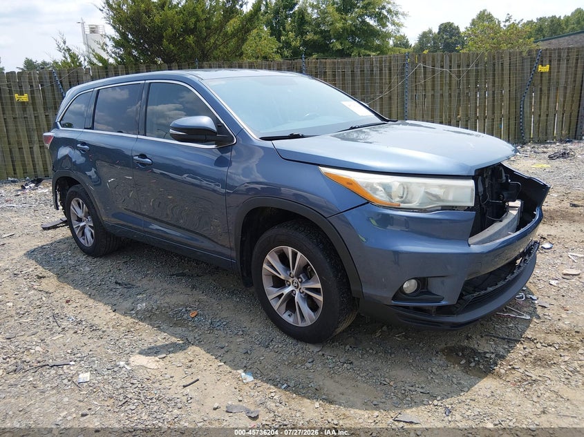 2016 TOYOTA HIGHLANDER LE PLUS V6 | 5TDBKRFH3GS323812 | UPCARS