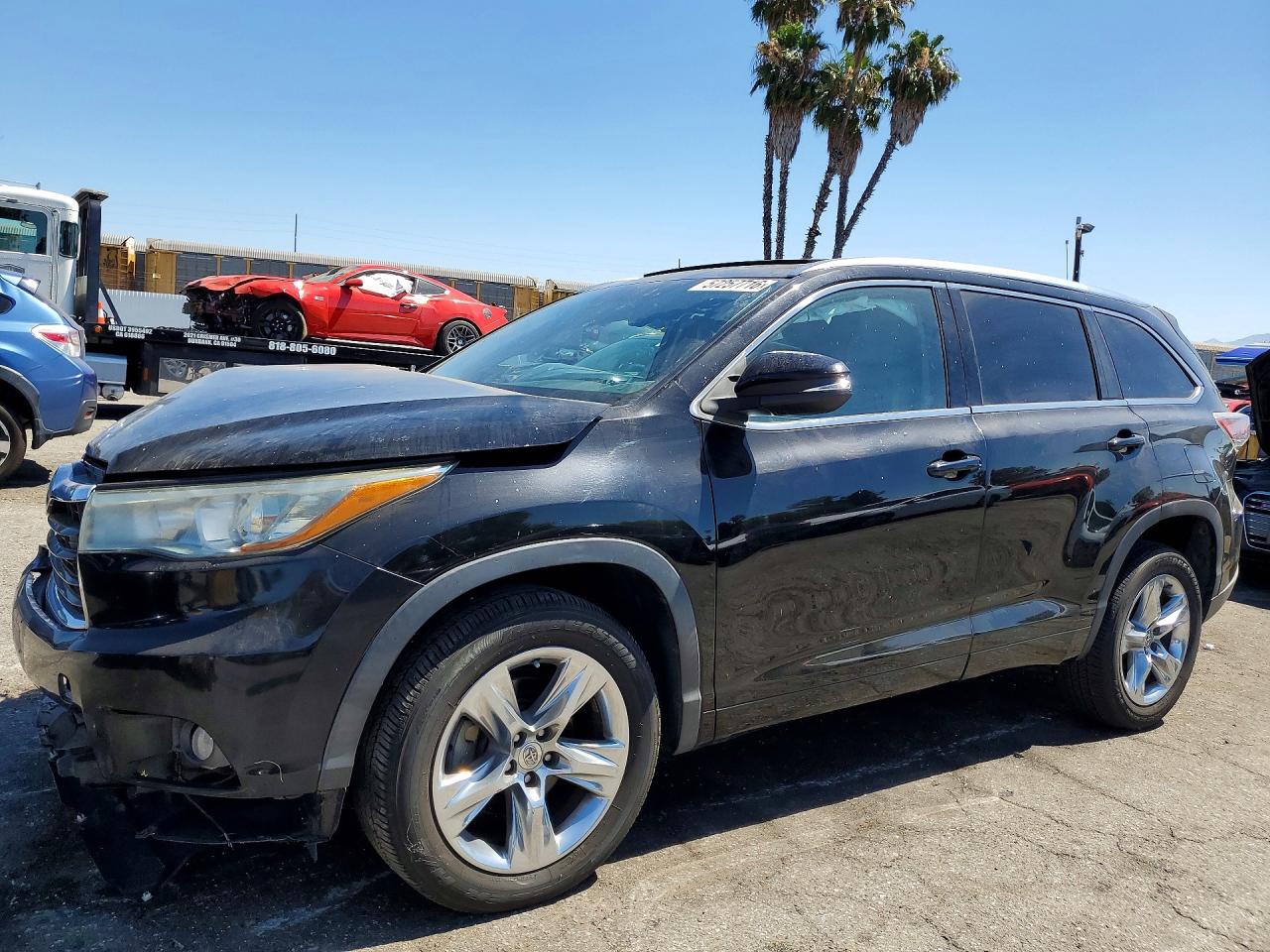2014 TOYOTA HIGHLANDER LIMITED PLATINUM | 5TDYKRFH4ES017743 | UPCARS